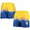 Outlet 😉 Unbranded Men's FOCO Royal Los Angeles Rams Dip-Dye Swim Shorts 🔥