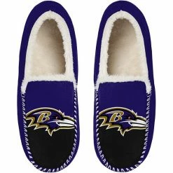Deals 👏 Unbranded Men's FOCO Baltimore Ravens Colorblock Moccasin Slippers ✔️