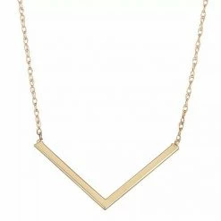 Wholesale 😍 Unbranded 10k Gold Chevron Necklace 😉