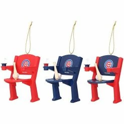 Discount 🔔 Unbranded Chicago Cubs 3-Pack Stadium Seat Ornament Set 🌟