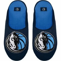 Wholesale 🥰 Unbranded Men's FOCO Dallas Mavericks Big Logo Colorblock Mesh Slippers 🌟