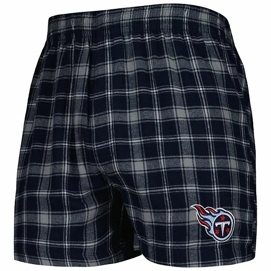 Cheap โญ Unbranded Men's Concepts Sport Navy/Gray Tennessee Titans Ledger Flannel Boxers ๐ - Image 3