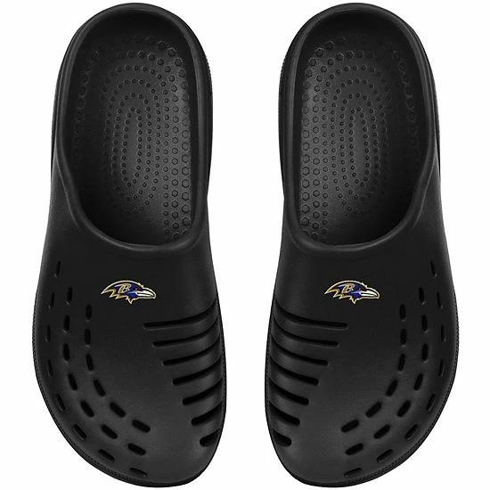 Outlet 😍 Unbranded Youth FOCO Black Baltimore Ravens Sunny Day Clogs 🎉