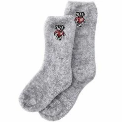 Brand new 🎉 Unbranded ZooZatz Wisconsin Badgers Mommy & Me Fuzzy 🧦 Socks 🧨