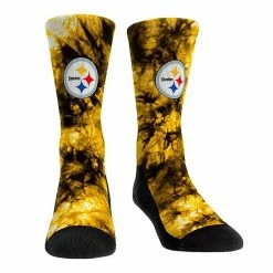 Flash Sale 💯 Unbranded Rock Em 🧦 Socks Pittsburgh Steelers Team Colorway Tie-Dye Crew 🧦 Socks 🛒
