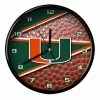 Discount 🧨 Unbranded Miami Hurricanes 12'' Football Clock 🛒