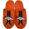 Promo ⌛ Unbranded Men's FOCO Denver Broncos Striped Team Slippers 🔔