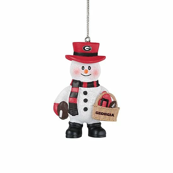 Budget 🌟 Unbranded FOCO Georgia Bulldogs Snowman Basket Ornament 🛒 - Image 3