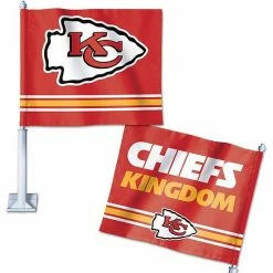 Buy 🧨 Unbranded WinCraft Kansas City Chiefs Double-Sided Slogan Car Flag 🧨