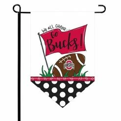 Cheapest 🔥 Unbranded Ohio State Buckeyes Pointed Garden Flag 😀