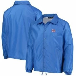 Best deal ✔️ Unbranded Men's Royal New York Giants Coaches Classic Raglan Full-Snap Windbreaker Jacket 😀