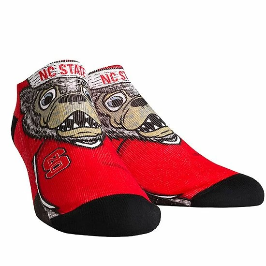 Best Pirce โ๏ธ Unbranded ๐ฉ Women's Rock Em ๐งฆ Socks NC State Wolfpack Mascot Low Ankle-Length ๐งฆ Socks ๐