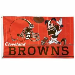 Brand new 🌟 Unbranded WinCraft Cleveland Browns 3' X 5' Disney One-Sided Flag ⭐