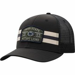 Promo 😉 Unbranded Men's Top Of The World Black Penn State Nittany Lions Night Surf Trucker Snapback Hat ⌛