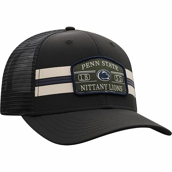 Promo 😉 Unbranded Men's Top Of The World Black Penn State Nittany Lions Night Surf Trucker Snapback Hat ⌛ - Image 3