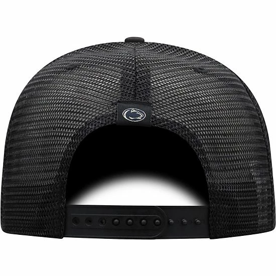 Promo 😉 Unbranded Men's Top Of The World Black Penn State Nittany Lions Night Surf Trucker Snapback Hat ⌛ - Image 4