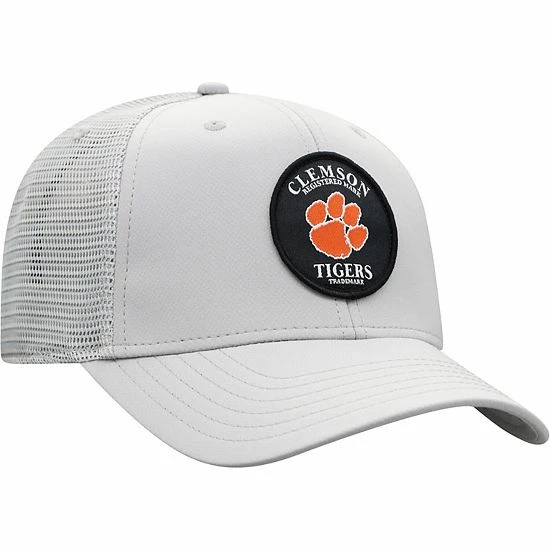 Wholesale 🔔 Unbranded Men's Top Of The World Gray Clemson Tigers Potter Circle Trucker Snapback Hat 👏 - Image 4