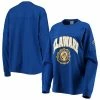 Promo 😀 Unbranded 👩 Women's Pressbox Royal Delaware Fightin' Blue Hens Edith Long Sleeve T-Shirt ✔️