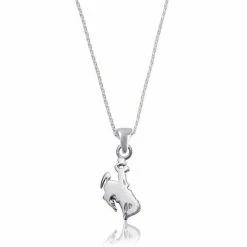 Best Sale 🎉 Unbranded 👩 Women's Dayna Designs Wyoming Cowboys Pendant Necklace 🧨