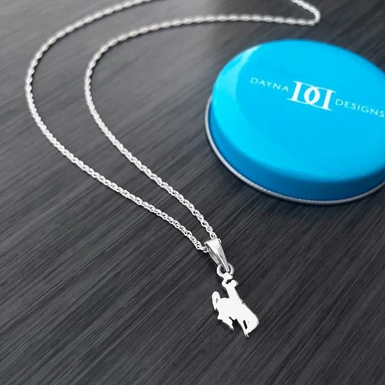 Best Sale ๐ Unbranded ๐ฉ Women's Dayna Designs Wyoming Cowboys Pendant Necklace ๐งจ - Image 3