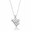 Best Sale ✔️ Unbranded 👩 Women's Dayna Designs West Virginia Mountaineers Pendant Necklace 🤩