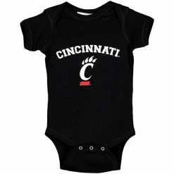 Outlet 🔥 Unbranded Infant Black Cincinnati Bearcats Arch & Logo Bodysuit 🌟