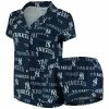 Outlet 🔥 Unbranded 👩 Women's Concepts Sport Navy New York Yankees Fairway 👕 Shirt & Shorts Sleep Set 🧨