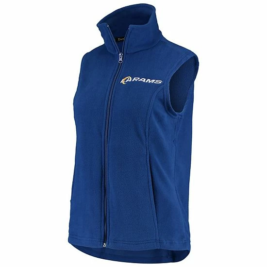 Deals โ Unbranded ๐ฉ Women's Los Angeles Rams Royal Houston Fleece Full-Zip Vest โค๏ธ - Image 3