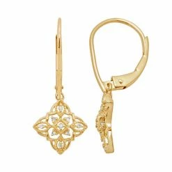 Best deal 😍 Unbranded 10k Gold Diamond Accent Drop Earrings ✔️