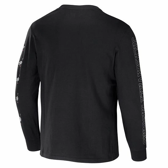 Flash Sale ๐ Unbranded Men's NFL X Staple Black Jacksonville Jaguars World Renowned Long Sleeve T-Shirt โ - Image 4