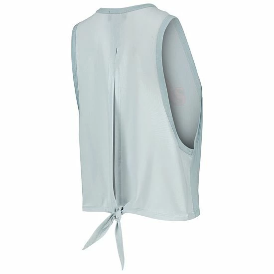 Outlet 🌟 Unbranded 👩 Women's The Wild Collective Light Blue New York Yankees Open Back Twist-Tie Tank Top ⌛ - Image 4