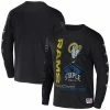 Wholesale 🧨 Unbranded Men's NFL X Staple Black Los Angeles Rams World Renowned Long Sleeve T-Shirt 🛒