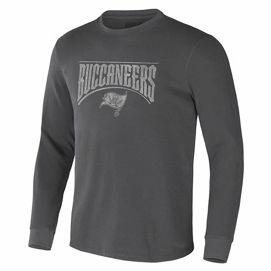 Budget ๐ Unbranded Men's NFL X Darius Rucker Collection By Fanatics Charcoal Tampa Bay Buccaneers Long Sleeve Thermal T-Shirt ๐ฏ - Image 3