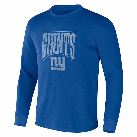 Hot Sale โ๏ธ Unbranded Men's NFL X Darius Rucker Collection By Fanatics Royal New York Giants Long Sleeve Thermal T-Shirt ๐ - Image 3