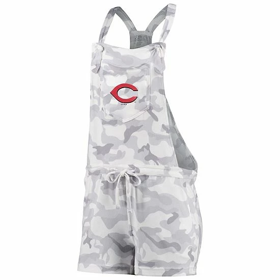 Budget ❤️ Unbranded 👩 Women's Concepts Sport Gray Cincinnati Reds Camo Overall Romper 🥰 - Image 3