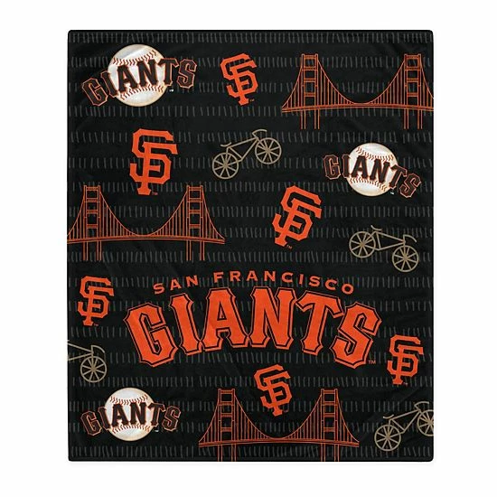 Cheapest ✔️ Unbranded San Francisco Giants 60'' X 70'' Hometown Logo Fleece Blanket 🧨