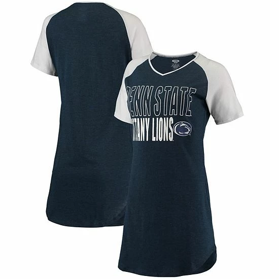 Cheapest ✨ Unbranded 👩 Women's Concepts Sport Navy/White Penn State Nittany Lions Raglan V-Neck Nightshirt 💯