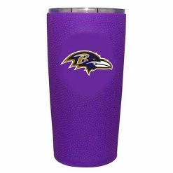 Promo ❤️ Unbranded Baltimore Ravens 20oz. Stainless Steel With Silicone Wrap Tumbler 🔥