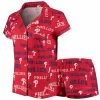 Deals 👍 Unbranded 👩 Women's Concepts Sport Red Philadelphia Phillies Fairway 👕 Shirt & Shorts Sleep Set 🎉