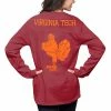 Best deal 😀 Unbranded 👩 Women's Pressbox Maroon Virginia Tech Hokies The Big 👚 Shirt Oversized Long Sleeve T-Shirt 💯