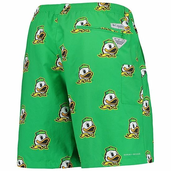 Wholesale ๐ Unbranded Men's Columbia PFG Green Oregon Ducks Backcast II Omni-Shade Hybrid Shorts โ๏ธ - Image 4
