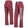 Discount 🔥 Unbranded 👩 Women's Crimson/Gray Harvard Crimson Haley Flannel Pants 🌟