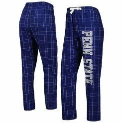 Outlet 😀 Unbranded 👩 Women's Blue/Navy Penn State Nittany Lions Haley Flannel Pants 🥰