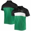 Discount ❤️ Unbranded Men's FOCO Black/Kelly Green Philadelphia Eagles Retro Colorblock Polo 🔥