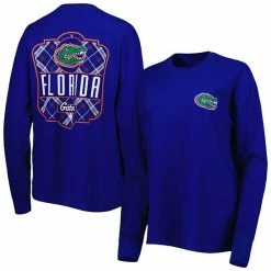 Top 10 ✨ Unbranded 👩 Women's Pressbox Royal Florida Gators Valencia Plaid 2-Hit Long Sleeve T-Shirt 🔥