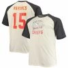 Deals 🔔 Unbranded Men's Patrick Mahomes Oatmeal Kansas City Chiefs Big & Tall Player Name & Number Raglan T-Shirt 🎉