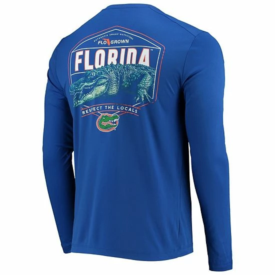 Deals 🔔 Unbranded Men's FloGrown Royal Florida Gators Respect The Locals Long Sleeve T-Shirt ✨ - Image 4
