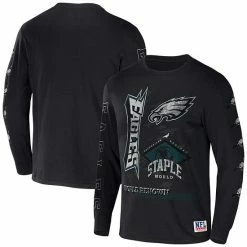 Best reviews of 👍 Unbranded Men's NFL X Staple Black Philadelphia Eagles World Renowned Long Sleeve T-Shirt 😍