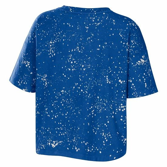 New โ๏ธ Unbranded ๐ฉ Women's WEAR By Erin Andrews Royal Los Angeles Dodgers Notch Neck Tie-Dye T-Shirt โ - Image 4