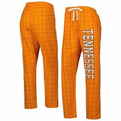 Hot Sale 💯 Unbranded 👩 Women's Tennessee Orange/Yellow Tennessee Volunteers Haley Flannel Sleep Pants ✔️